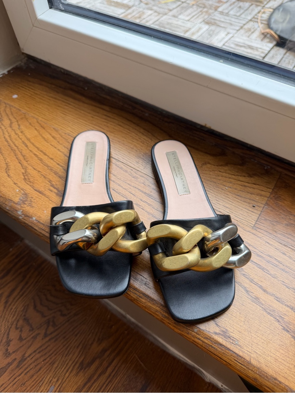Stella McCartney Chain-Accent Slide Sandals - Women